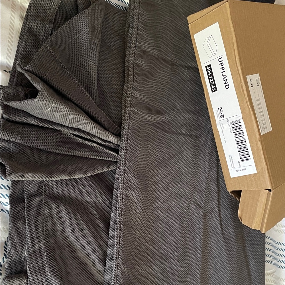 Two IKEA Gray UPPLAND Covers
